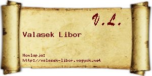 Valasek Libor névjegykártya